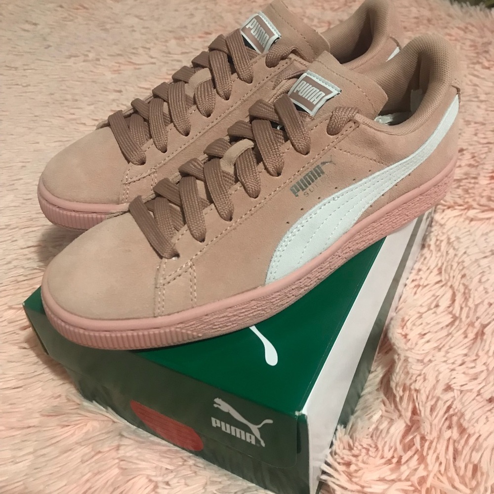 Pink Suede Pumas